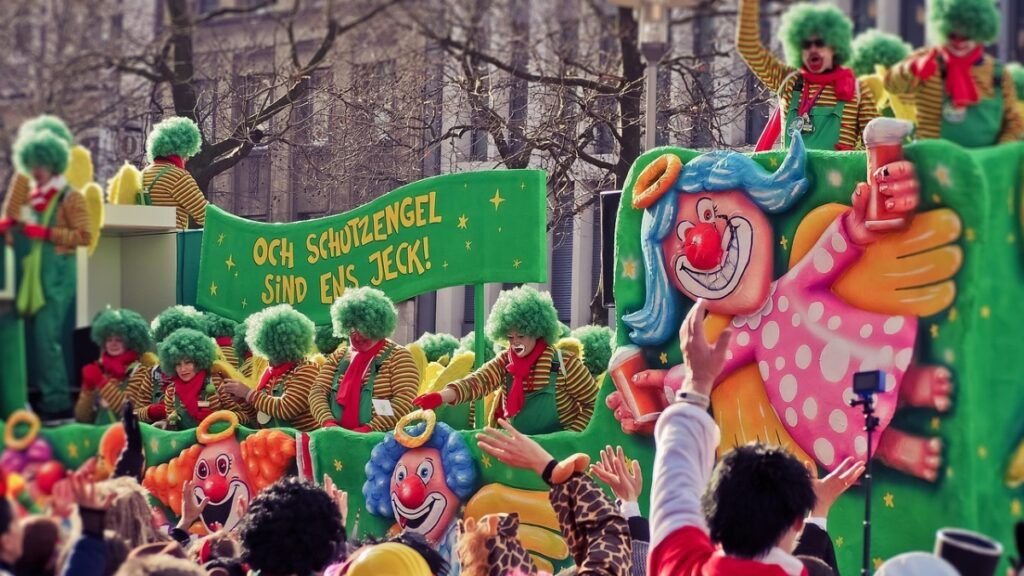 Desfile de carrozas en el Carnaval de Colonia